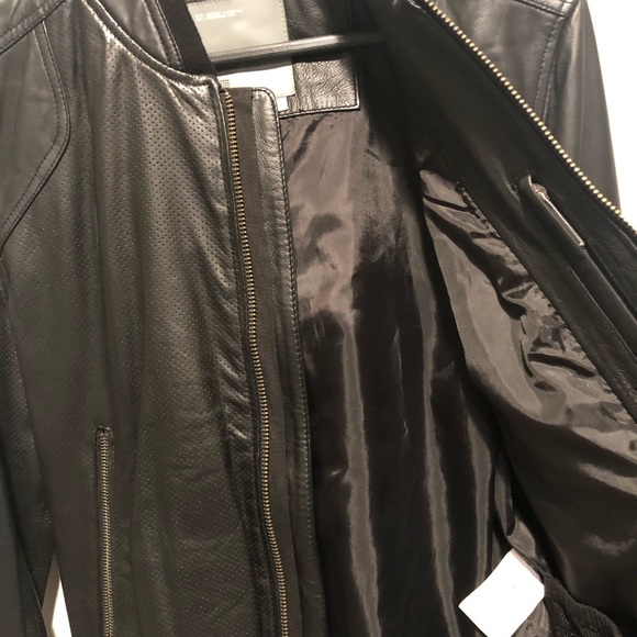 J. Lindeberg black leather jacket - Picture 2 of 5